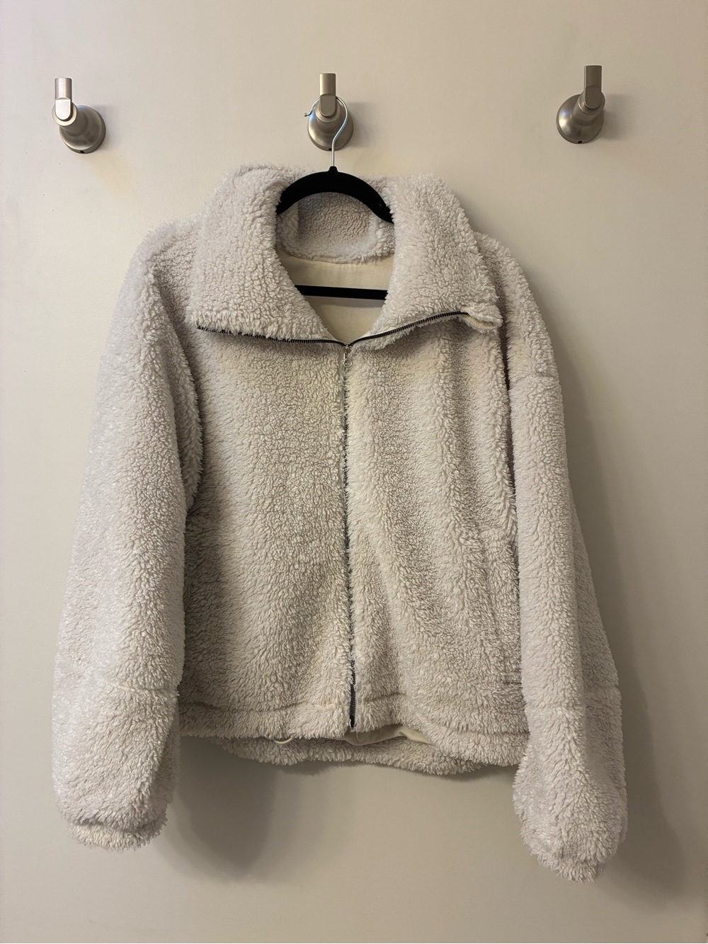 lululemon athletica Plush Cinchable Sherpa Zip Jacket - Cream